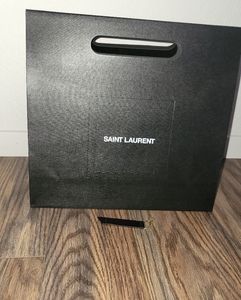 Saint Laurent paperbag and label tag